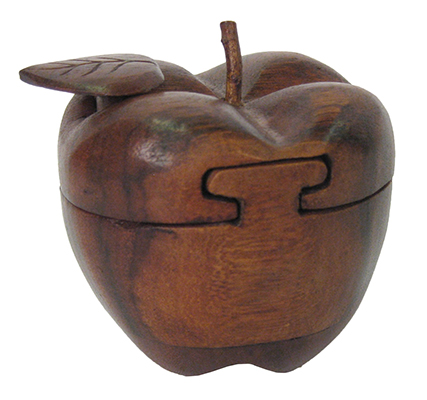 Wooden Fruit Puzzle Box